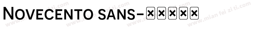 Novecento sans字体转换